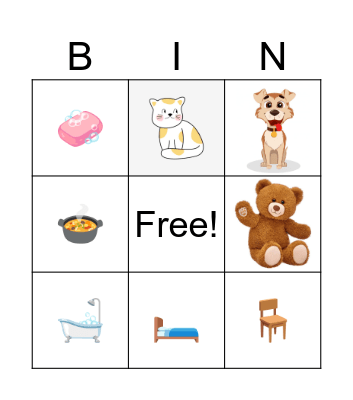 PET FAMILY Bingo Card