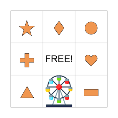 AMUSEMENT PARK Bingo Card