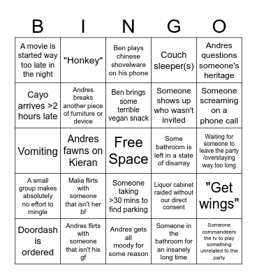 St Paddys Bingo Card