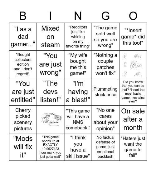 Game Of Generation Bingo Card