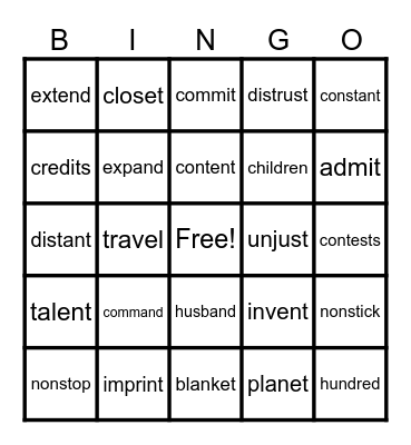 WRS Step 3.2 Bingo Card