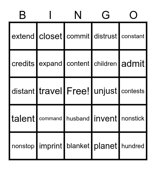 WRS Step 3.2 Bingo Card