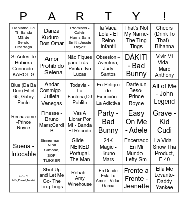 Esmeraldass Birthday Bingo Card