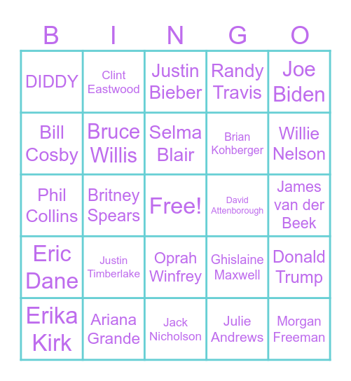 2026 Bingo Card