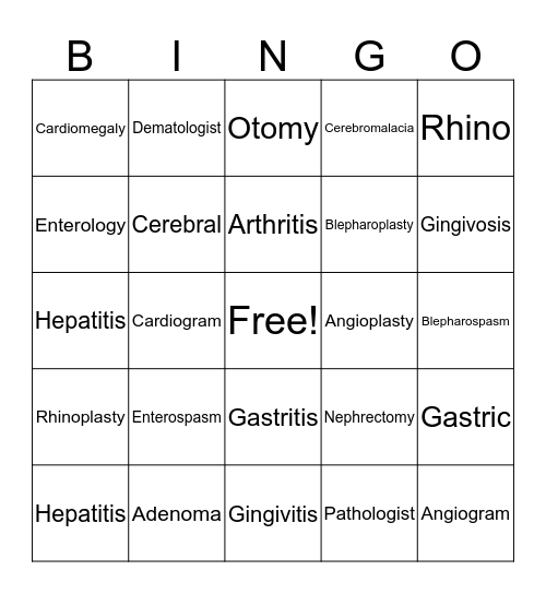 Lesson 1 Bingo-Word Combos Bingo Card