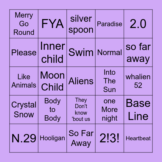 @ichraf9393 Bingo Card