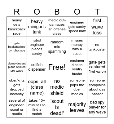 Mann Vs Machine 2026 Bingo Card