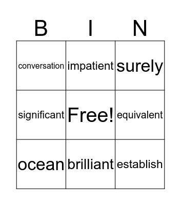 Amazing Morse Bingo Card