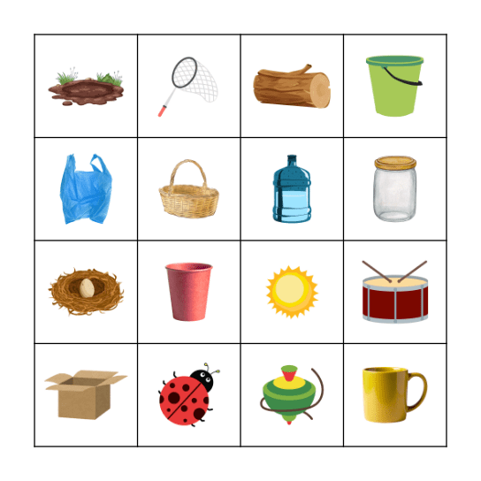 FE1 Unit 3: Containers + Extra Bingo Card