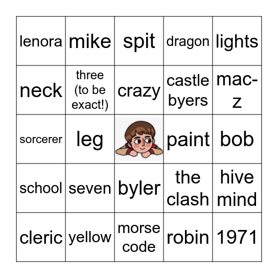 Will’s Birthday Bingo! Bingo Card