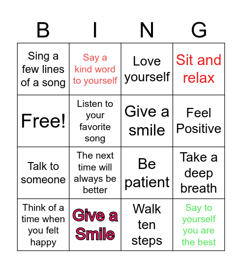 Bingo Card - Made for you Bingo Card