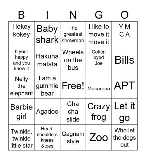 Emily s Star Bingo Card