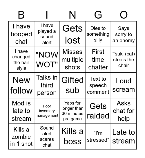 ScaredyChlo's RE9 Bingo! Bingo Card