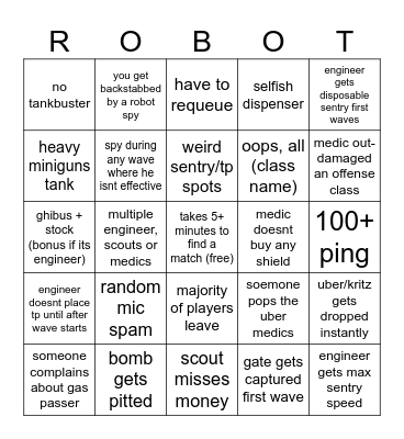 Mann VS Machine#2 2026 (remake) Bingo Card