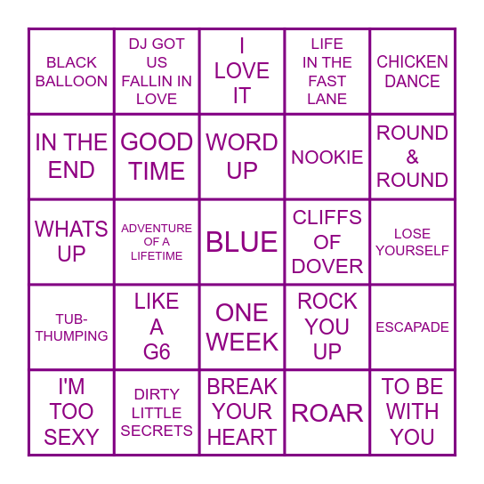 G5 MARCH 26 Bingo Card
