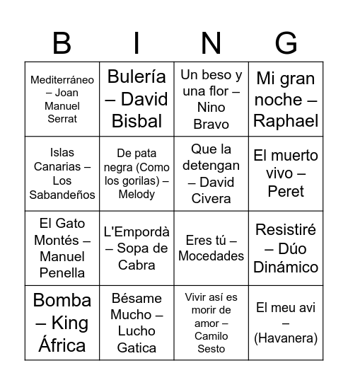 SANT VICENÇ 2026 Bingo Card