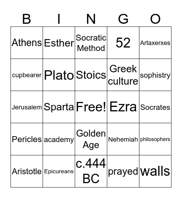 Review: Cards 14, 15, 16 Bingo Card