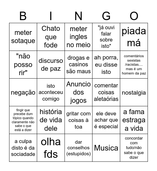 Ultimate UABO Bingo Card