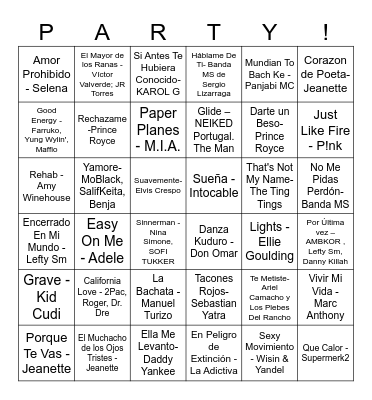 ESME'S BIRTHDAY Bingo Card