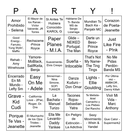 ESME'S BIRTHDAY Bingo Card