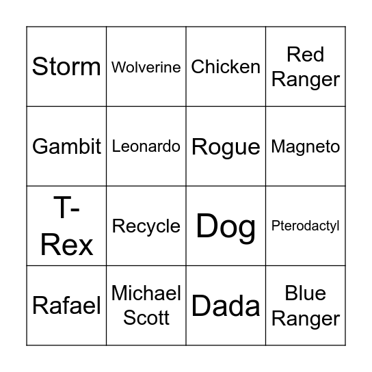 Isaac‘s first birthday bingo Card