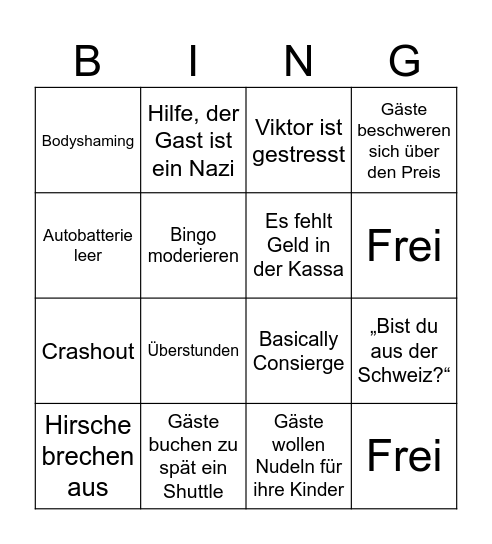 Life of Ann Bingo Card