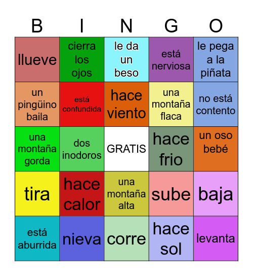 La Piñata de Renata - Ecuador Bingo Card