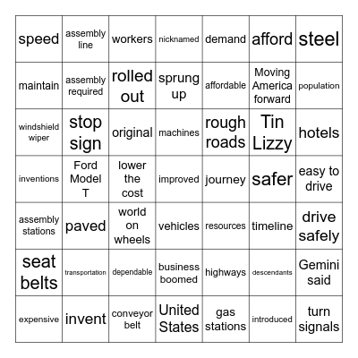 Moving Forward in America Bingo Card