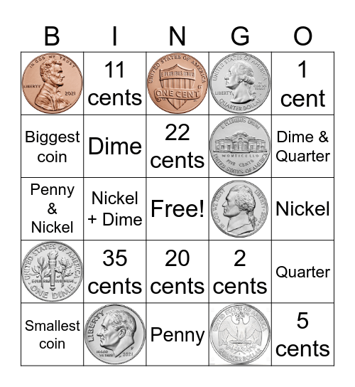 Coins BINGO! Bingo Card