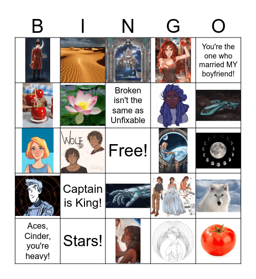 Lunar Chronicles Bingo Card