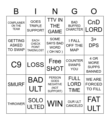 MATCHU FUNNY BINGO Card