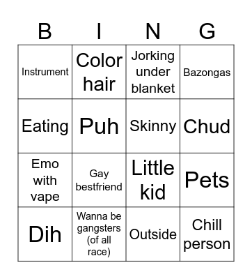 Omgele Bingo Card