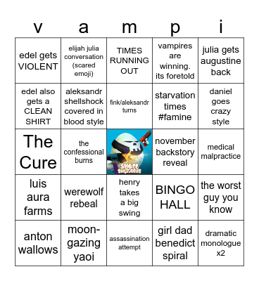 session 8 Bingo Card