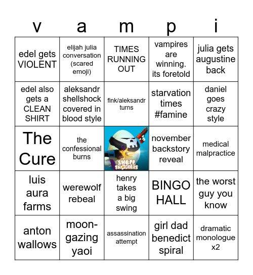 session 8 Bingo Card