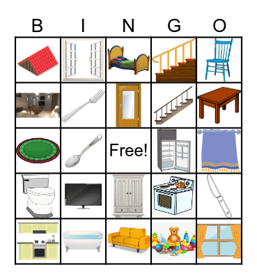 HOUSEHOLD BINGO Card