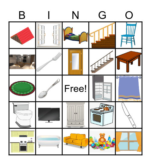 HOUSEHOLD BINGO Card