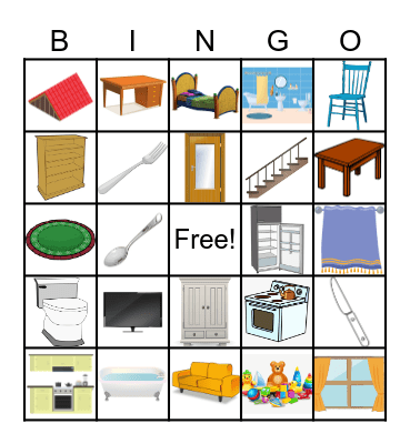 HOUSEHOLD BINGO Card