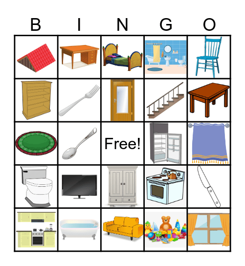 HOUSEHOLD BINGO Card