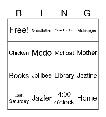 Note-Taking Bingo Card