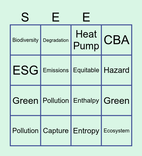 SEE BINGGOO Bingo Card