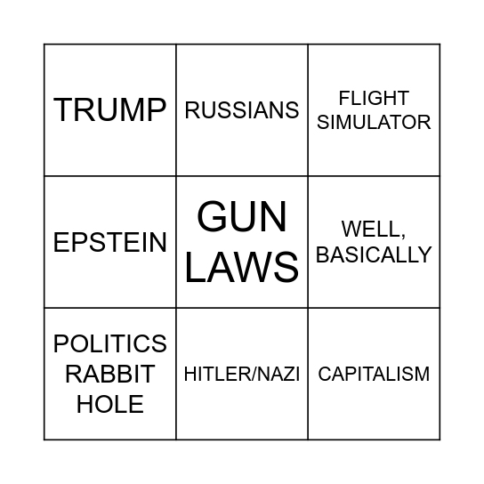 YAPPCINGO Bingo Card