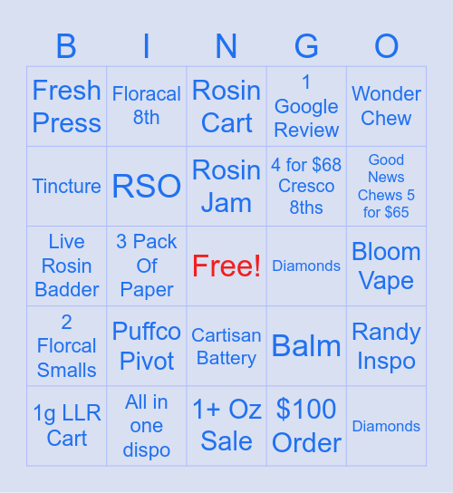 ITS BINGO TIME Bingo Card