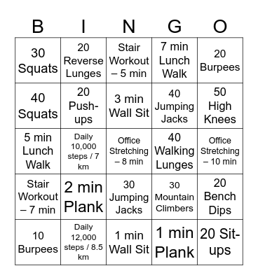 Office Bingo 2026 Bingo Card