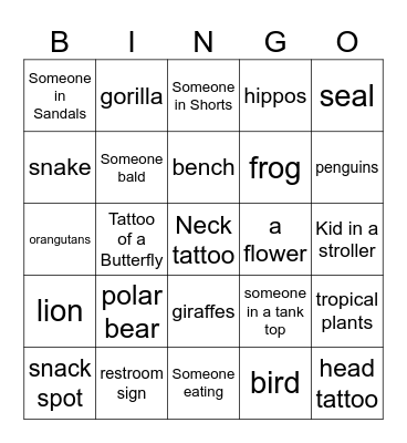 Louisville Bingo Card