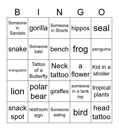 Louisville Bingo Card