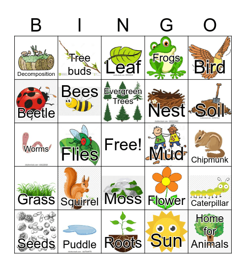 F9 Forest Bingo Card