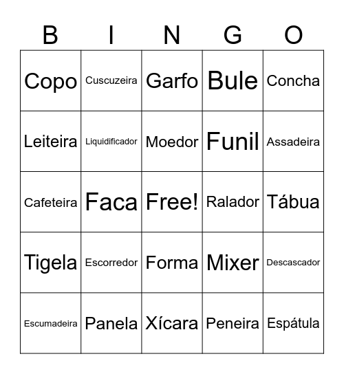 Bingo Livia e Edimilson Bingo Card
