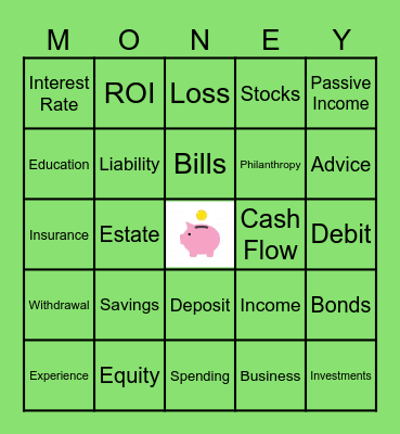 Rich Dad, Poor Dad BINGO! Bingo Card