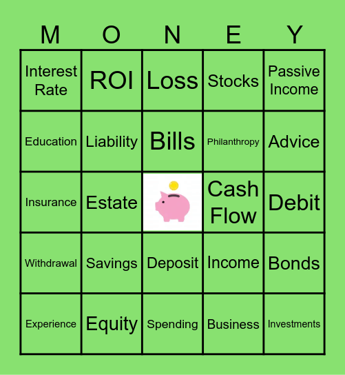 Rich Dad, Poor Dad BINGO! Bingo Card