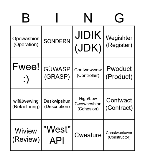 im sorry im sorry im sorry im sorry im sorry im sorry im sorry Bingo Card